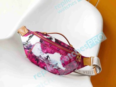 Copy L---V Monogram Rush Bumbag Men's Bag Pink Color M24987